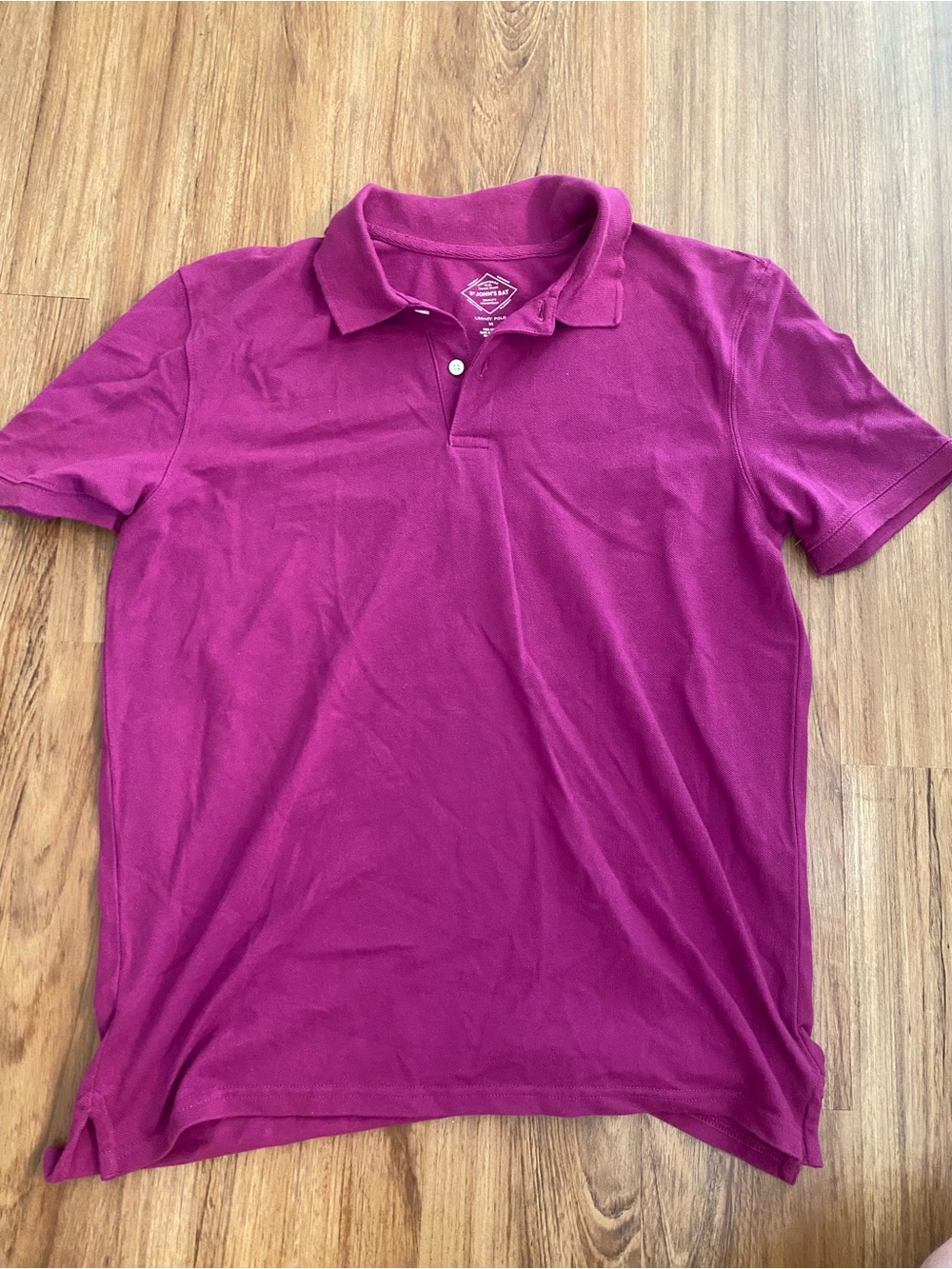 St. John's Bay Men’s Magenta Polo Shirt